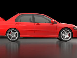 lancer evolution 9 3D Model