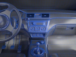 lancer evolution 9 3D Model