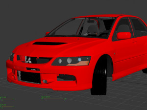 lancer evolution 9 3D-Modell