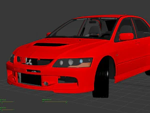 lancer evolution 9 3D Model