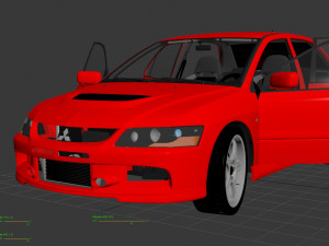 lancer evolution 9 3D-Modell