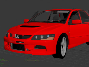 lancer evolution 9 3D-Modell