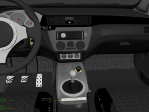 lancer evolution 9 3D Model