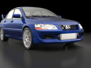 mitsubishi lancer evolution 7 3D Модель