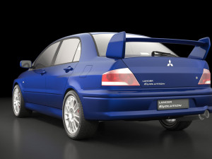 mitsubishi lancer evolution 7 3D Model