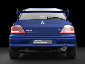mitsubishi lancer evolution 7 3D Model