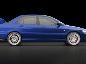 mitsubishi lancer evolution 7 3D Model