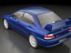 mitsubishi lancer evolution 7 3D Model