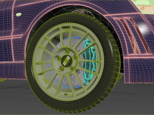mitsubishi lancer evolution 7 3D Model