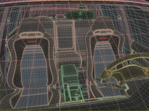 mitsubishi lancer evolution 7 3D Model
