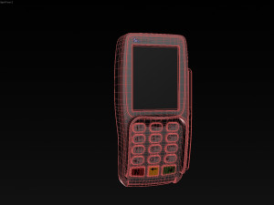 electronic terminal cashless payment veri fone 3D Model