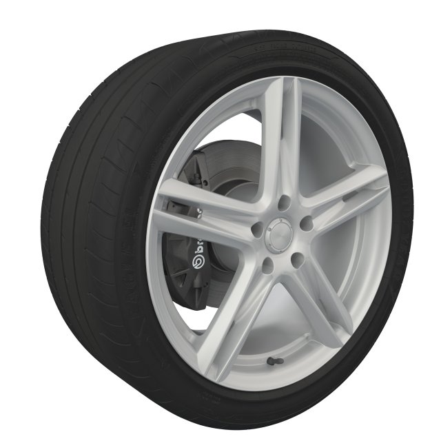 wheel tire goodyear eagle f1 Modèle 3D .c4d .max .obj .3ds .fbx .stl .blend 