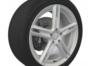 wheel tire goodyear eagle f1 3D मॉडल