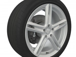 wheel tire goodyear eagle f1 3D Model