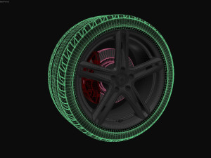 wheel tire goodyear eagle f1 Modèle 3D