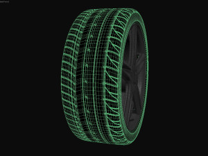 wheel tire goodyear eagle f1 Modèle 3D