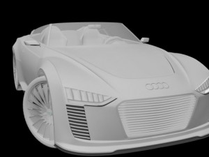 audi etron spyder 2010 3D Model