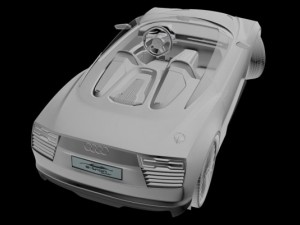 audi etron spyder 2010 3D Model