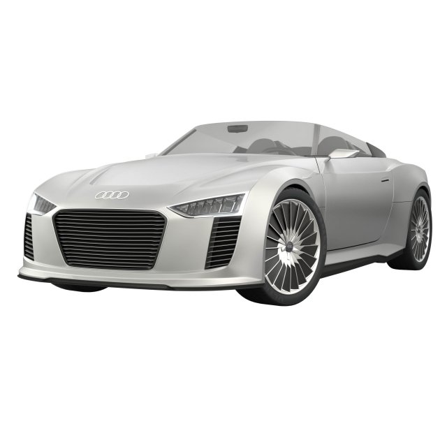 audi etron spyder 2010 3D Model .c4d .max .obj .3ds .fbx .stl .blend 