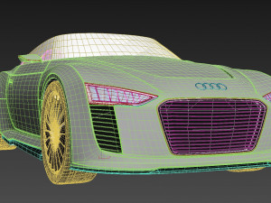 audi etron spyder 2010 3D Model