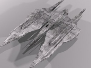 spaceship design 001 Model 3D