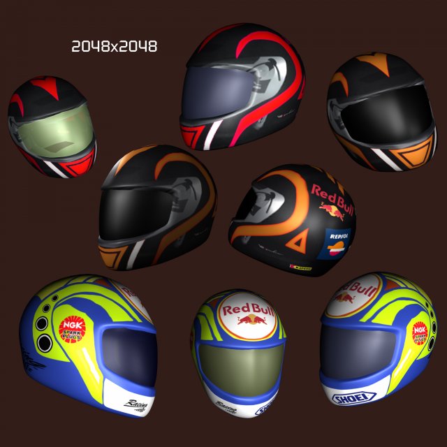 helmet Model 3D .c4d .max .obj .3ds .fbx .stl .blend