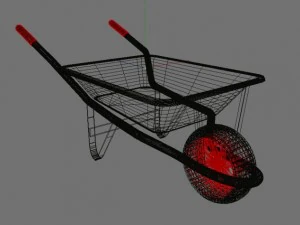 carrinho de m&atilde;o Modelo 3D