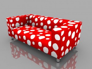 ikea sofa  klippan 3D Модель