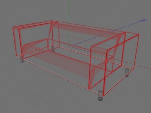 ikea sofa  klippan 3D-Modell