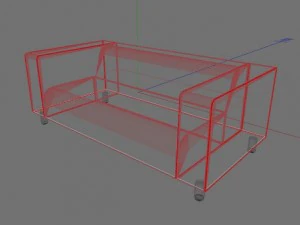 ikea sofa  klippan 3D Model