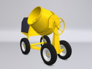concrete mixer Modèle 3D