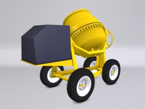 concrete mixer Model 3D