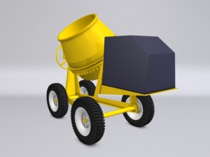 concrete mixer Model 3D