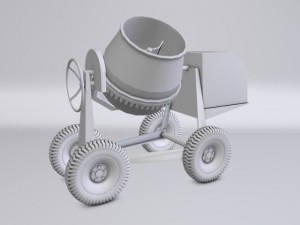 concrete mixer Model 3D