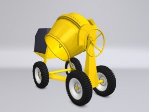 concrete mixer Model 3D