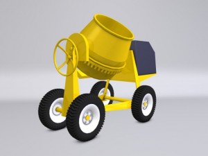 concrete mixer Model 3D