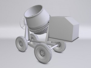 concrete mixer Model 3D