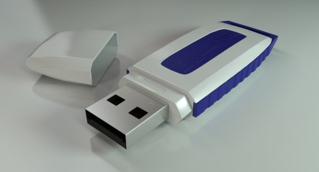 usb kingston 3D Model .c4d .max .obj .3ds .fbx .stl .blend 