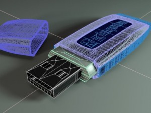 usb kingston 3D Model