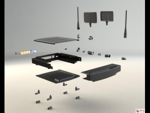 linksys router wrt600n 3D-Modell