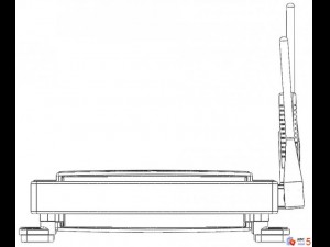 linksys router wrt600n 3D-Modell