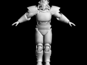 fallout t51b power suit 3D Model