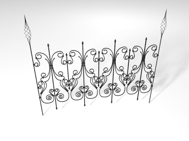 fence 3D Model .c4d .max .obj .3ds .fbx .stl .blend 