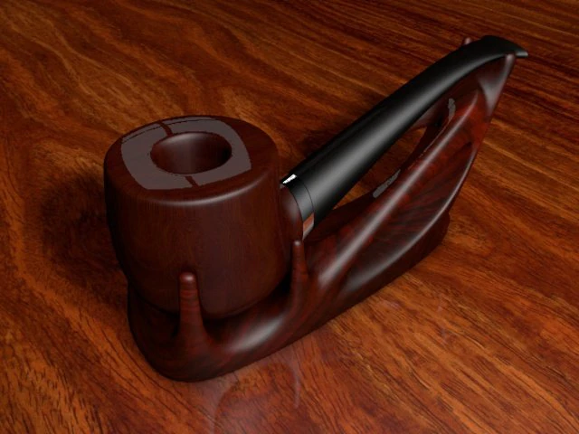 tobacco pipe 3D Model .c4d .max .obj .3ds .fbx .stl .blend 