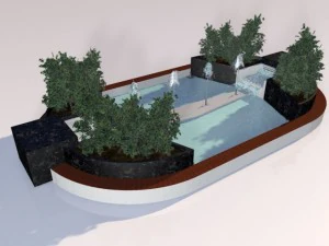 фонтан 3D Модель