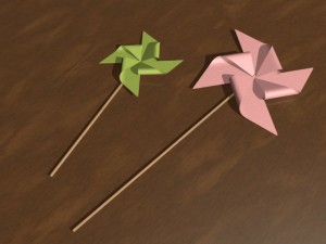 paper pinwheel 3D Model