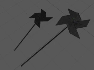 paper pinwheel 3D Model