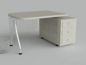 офісний стіл 3D Модель