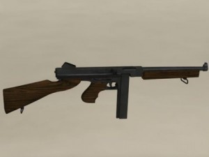 thompson m1a1 Model 3D