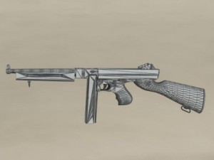 thompson m1a1 Model 3D